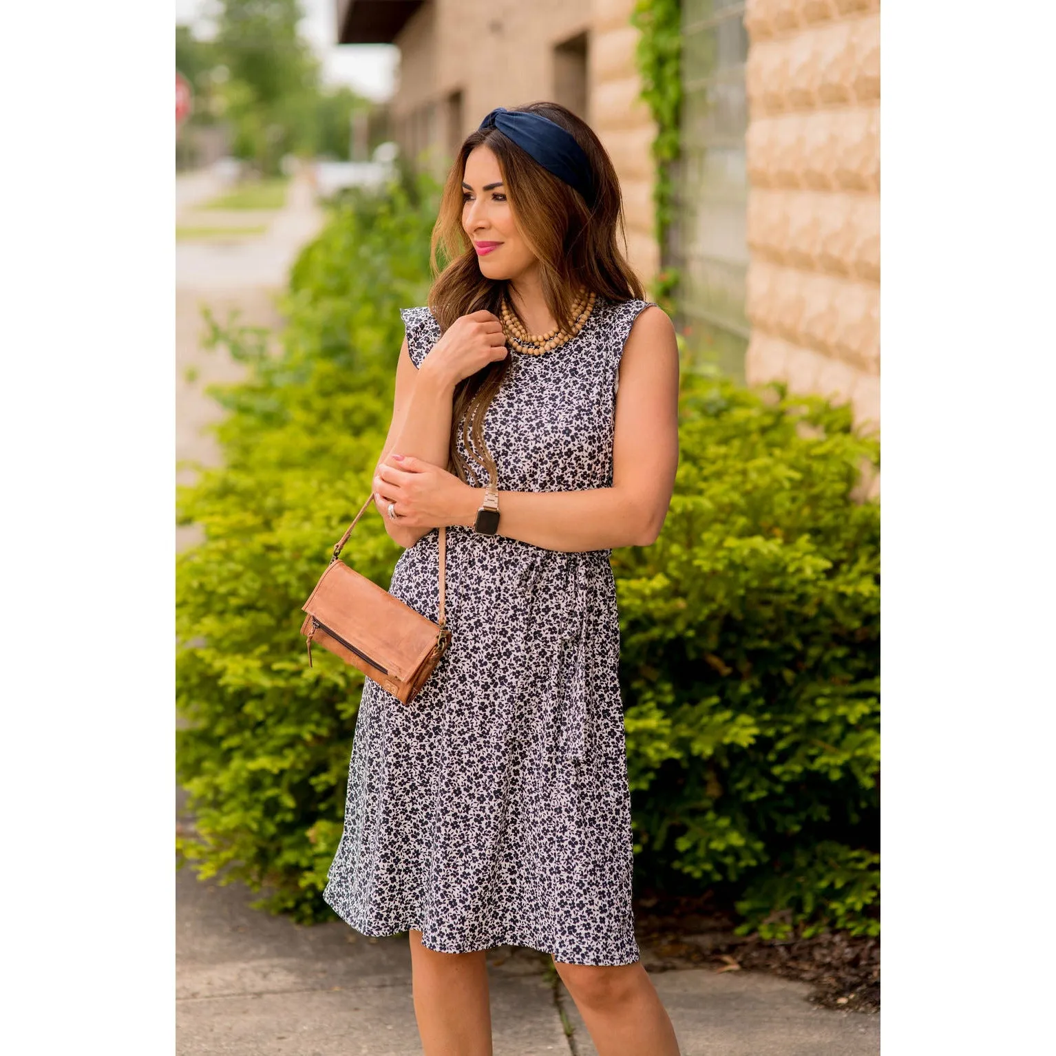 Mini Floral Pocket Tank Dress
