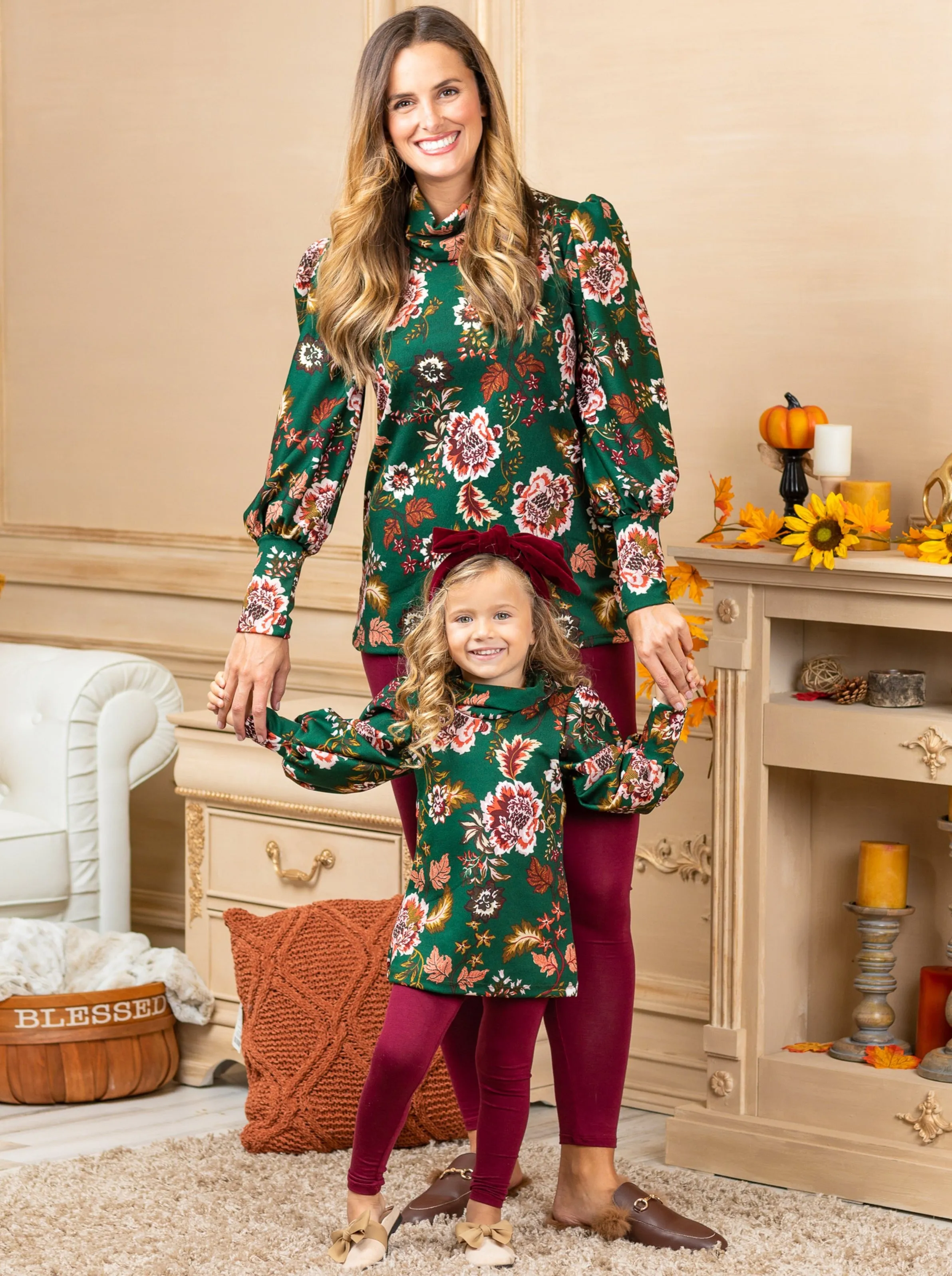 Mommy and Me Floral Chic Legging Set