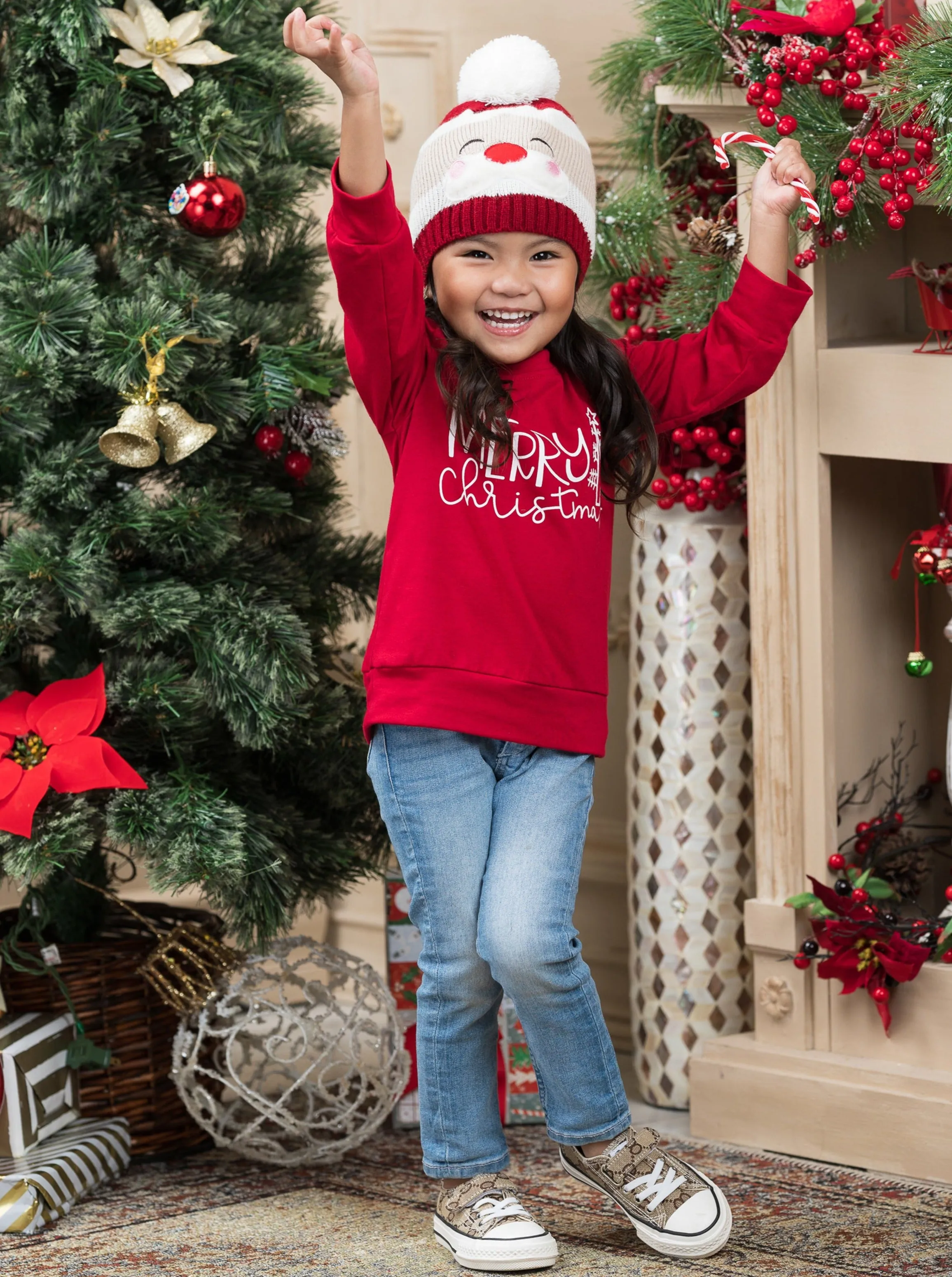 Mommy and Me Merry Christmas Top