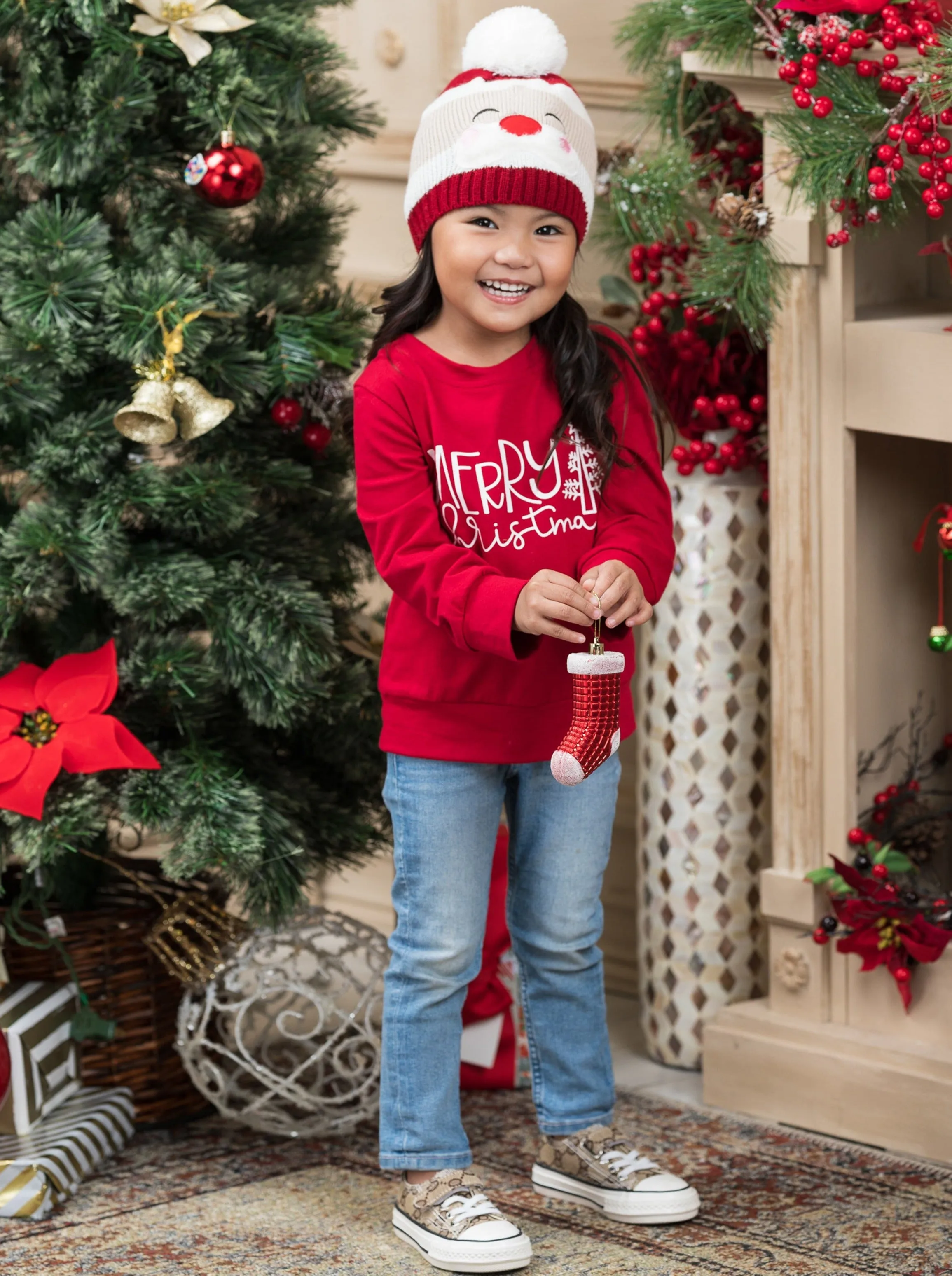 Mommy and Me Merry Christmas Top