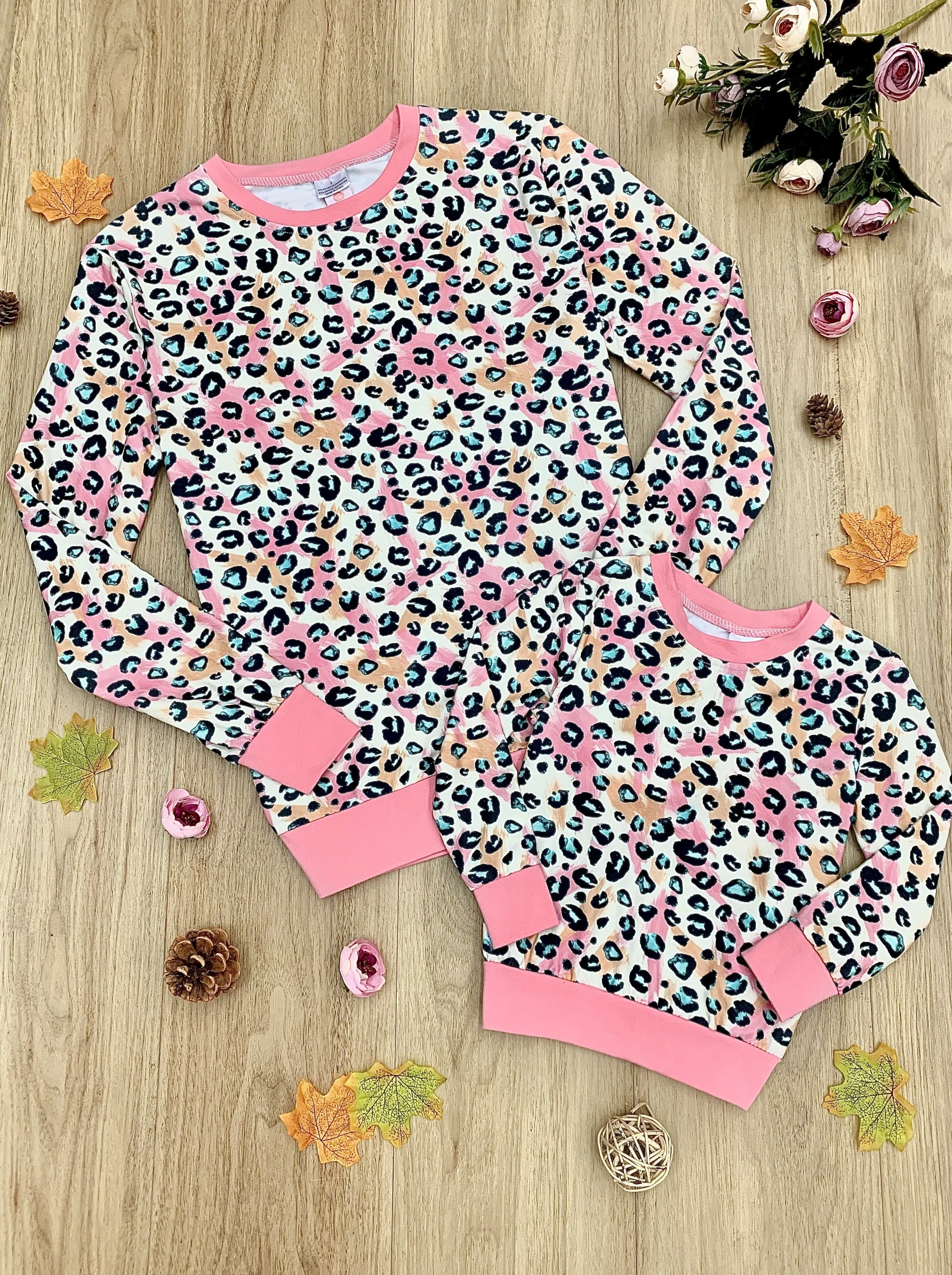 Mommy and Me Pastel Leopard Top