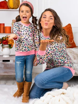Mommy and Me Pastel Leopard Top