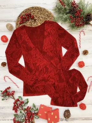 Mommy and Me Velvet Crush Wrap Top