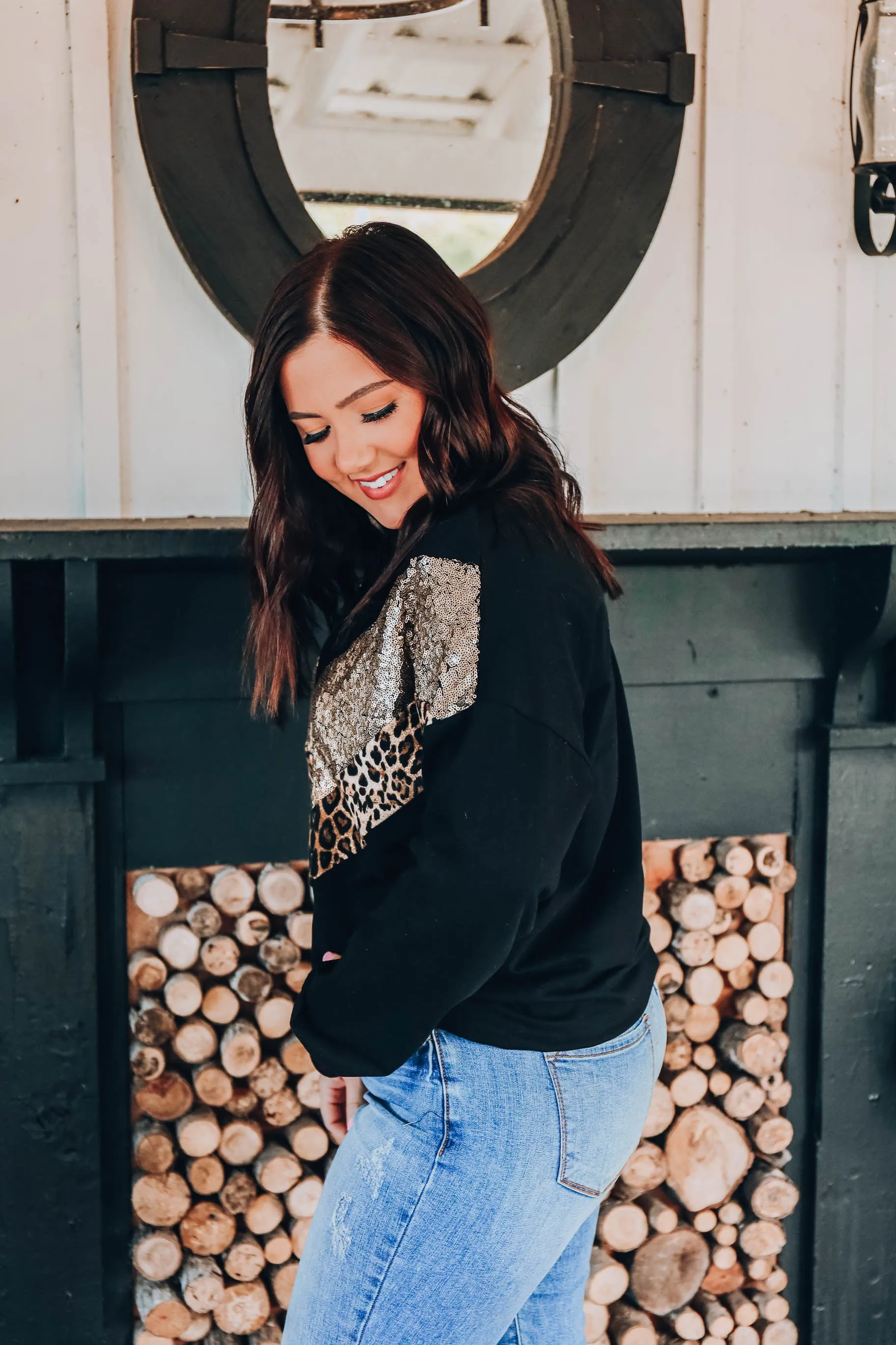 Natural Instinct Chevron Top