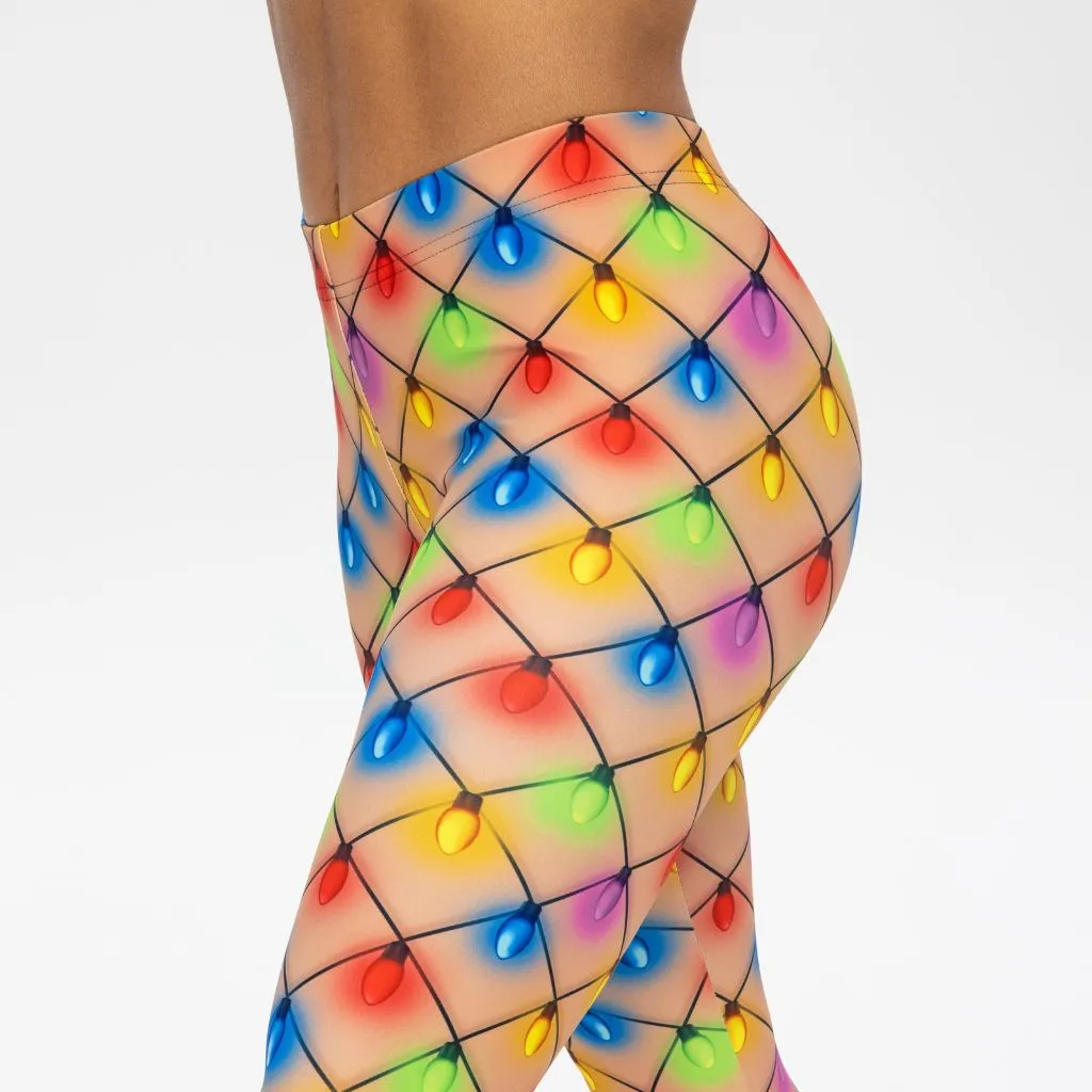 Naughty Christmas Lights Leggings