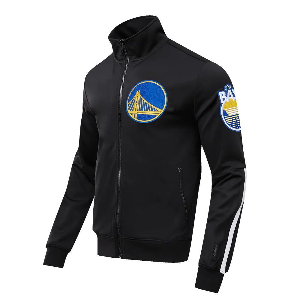 NBA GOLDEN STATE WARRIORS CLASSIC MEN'S DK TRACK JACKET (BLACK)