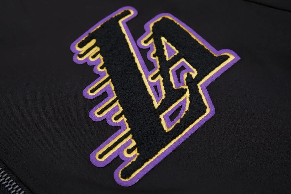 NBA LOS ANGELES LAKERS CLASSIC MEN'S TRACK JACKET (BLACK)