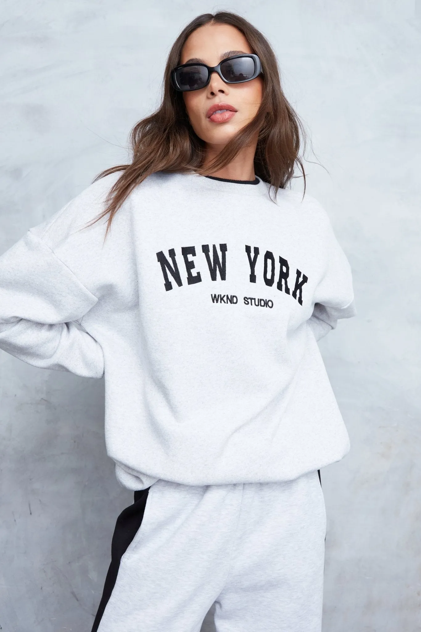 NEW YORK EMBROIDERED SWEAT