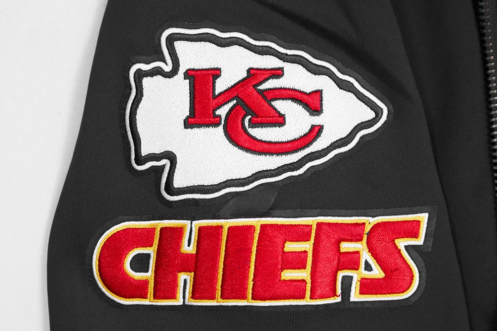 NFL KANSAS CITY CHIEFS CLASSIC MEN'S TRACK JACKET (BLACK)