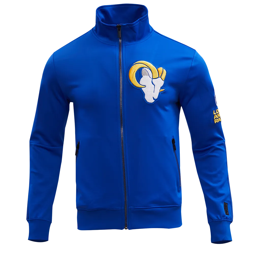 NFL LOS ANGELES RAMS CLASSIC MEN'S DK TRACK JACKET (ROYAL BLUE)