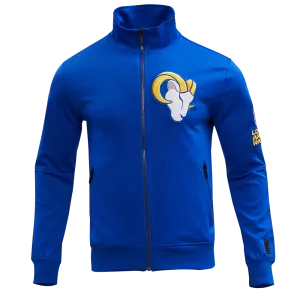 NFL LOS ANGELES RAMS CLASSIC MEN'S DK TRACK JACKET (ROYAL BLUE)