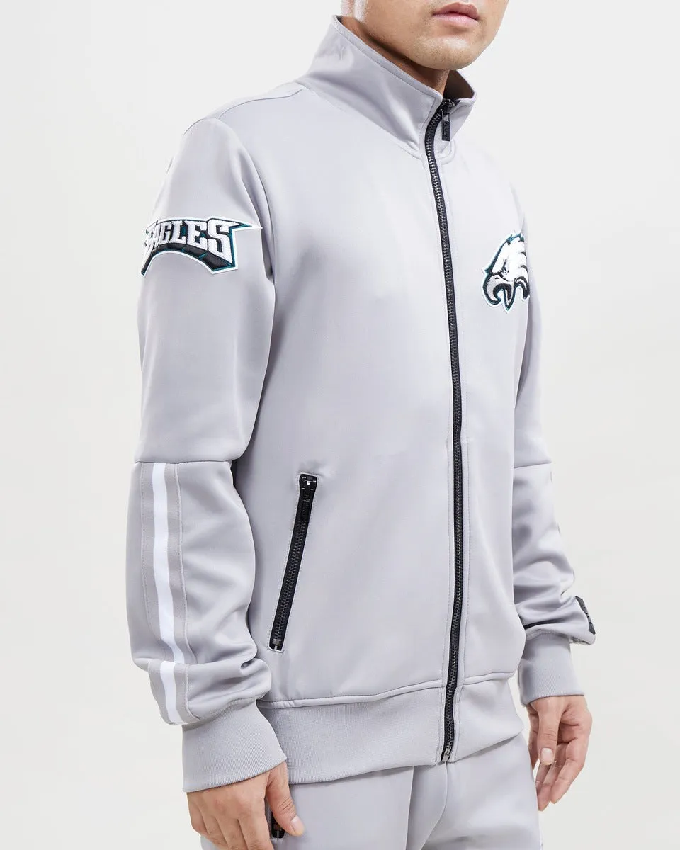 NFL PHILADELPHIA EAGLES CLASSIC MEN'S TRACK JACKET (GRAY)