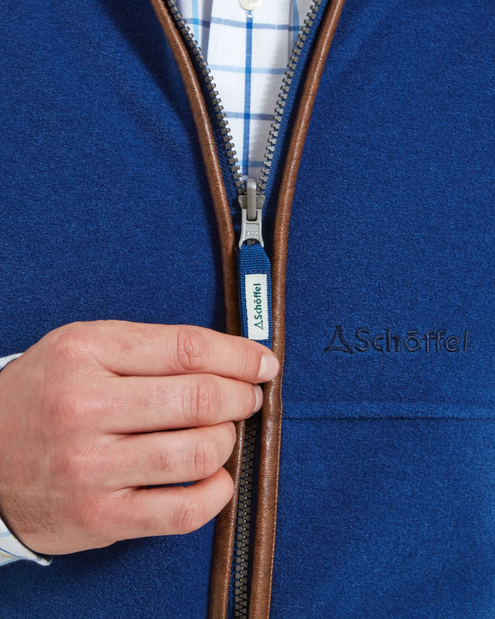 Oakham Cobalt Blue Fleece Gilet
