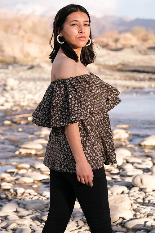 Okhai 'Breezy' Hand Block Printed Cotton Top