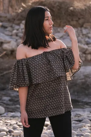 Okhai 'Breezy' Hand Block Printed Cotton Top