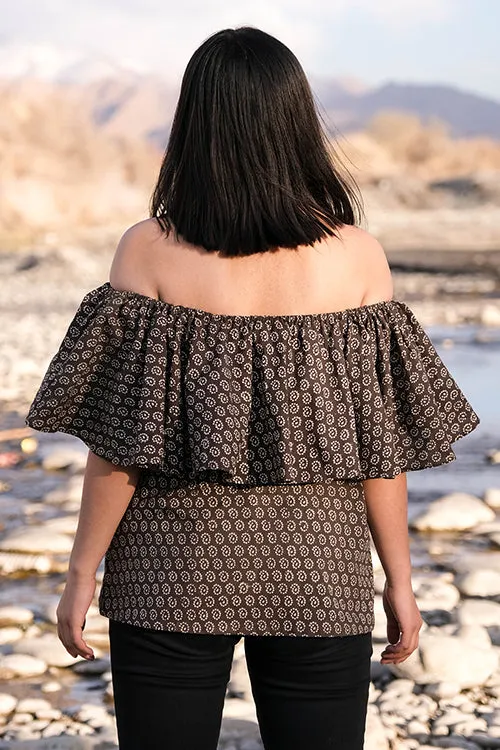 Okhai 'Breezy' Hand Block Printed Cotton Top