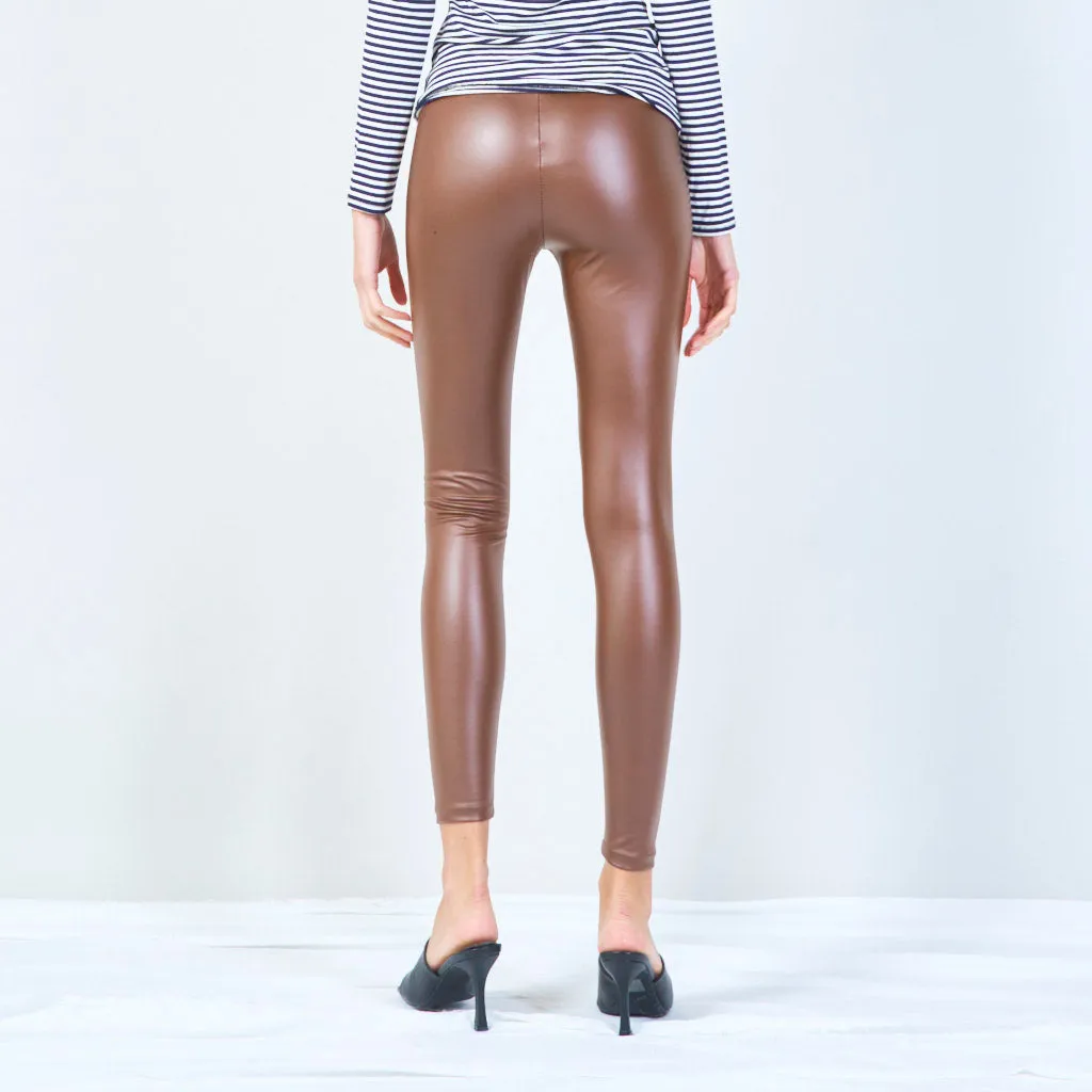 Olivia | Sleek Faux Leather Leggings