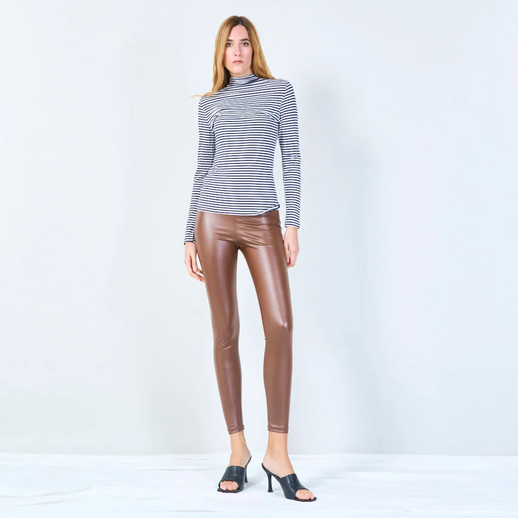 Olivia | Sleek Faux Leather Leggings