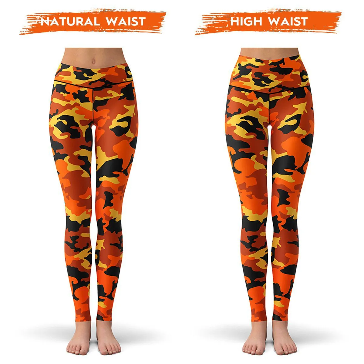 Orange Camo Leggings