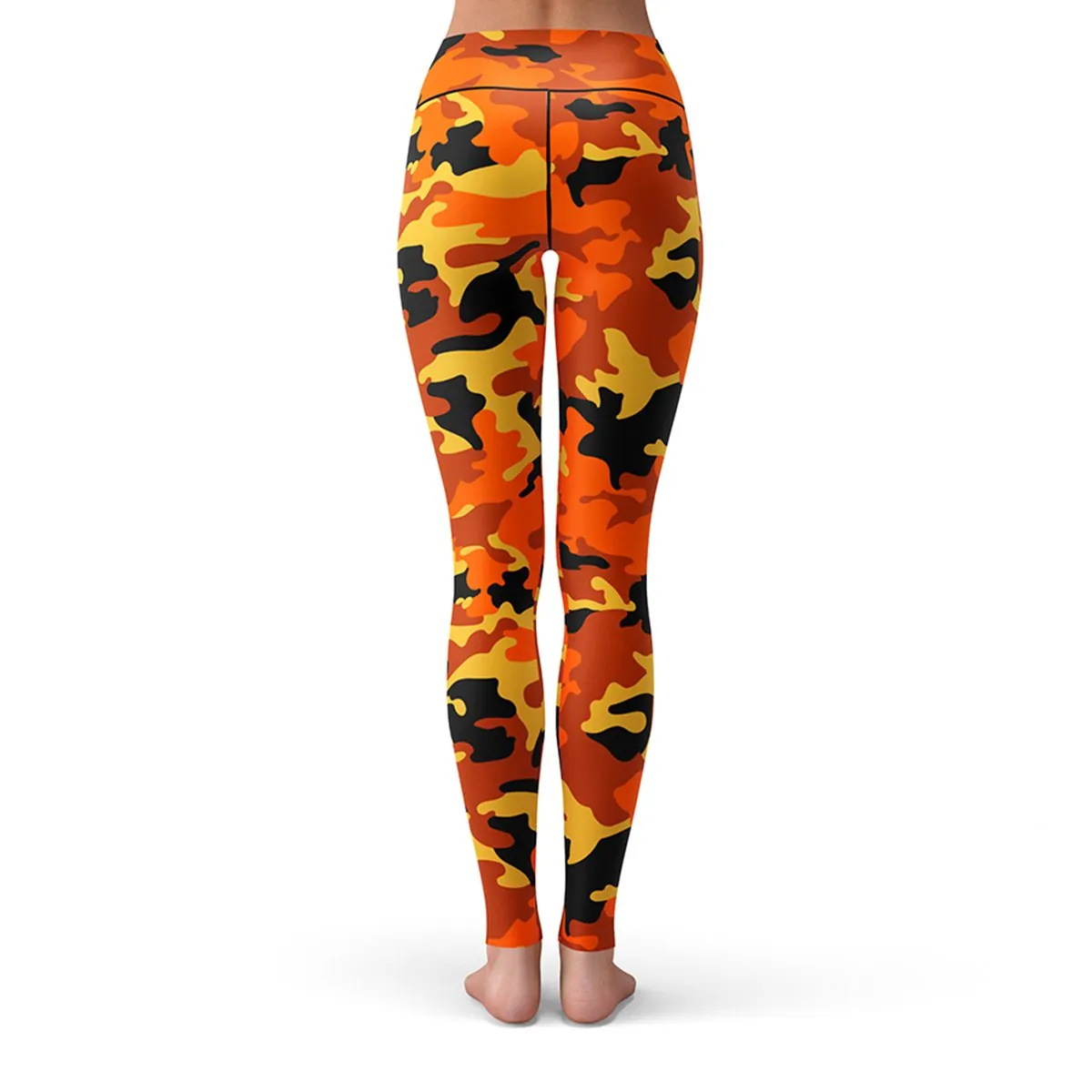 Orange Camo Leggings