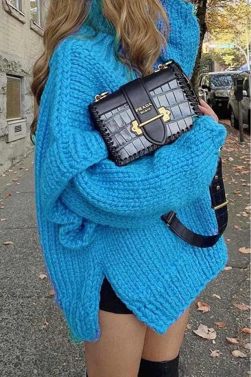 Oversized Turtleneck Sweater