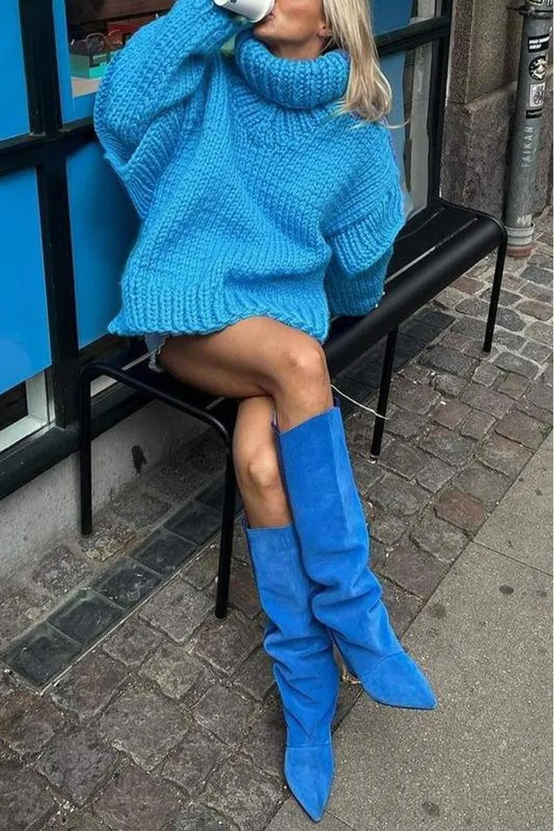 Oversized Turtleneck Sweater