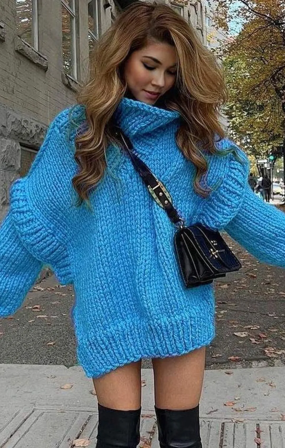 Oversized Turtleneck Sweater