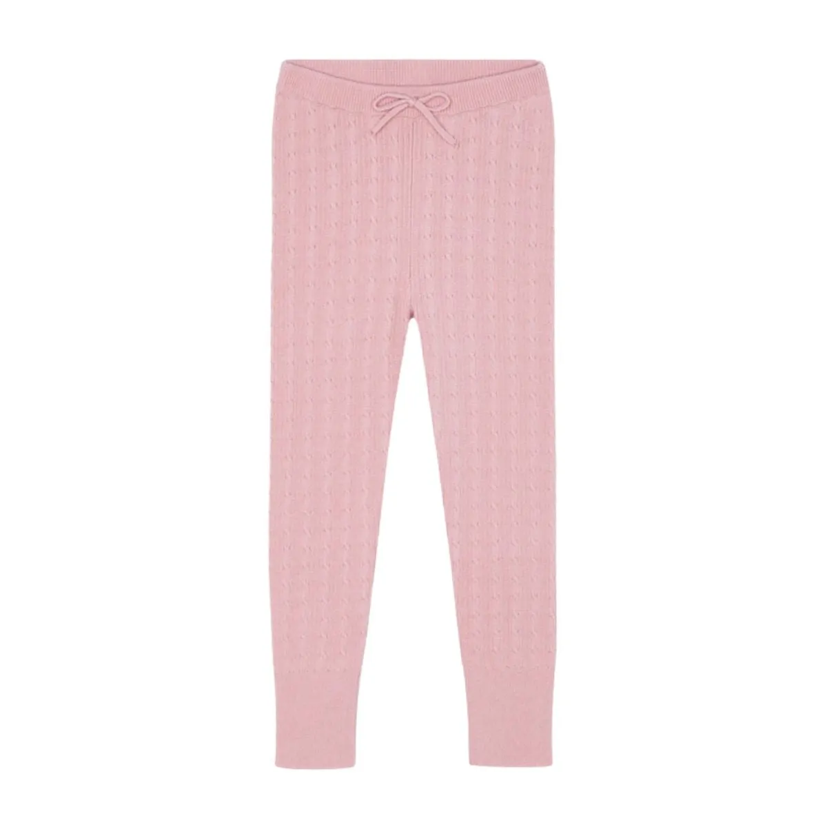 Pink Cable Knit Leggings