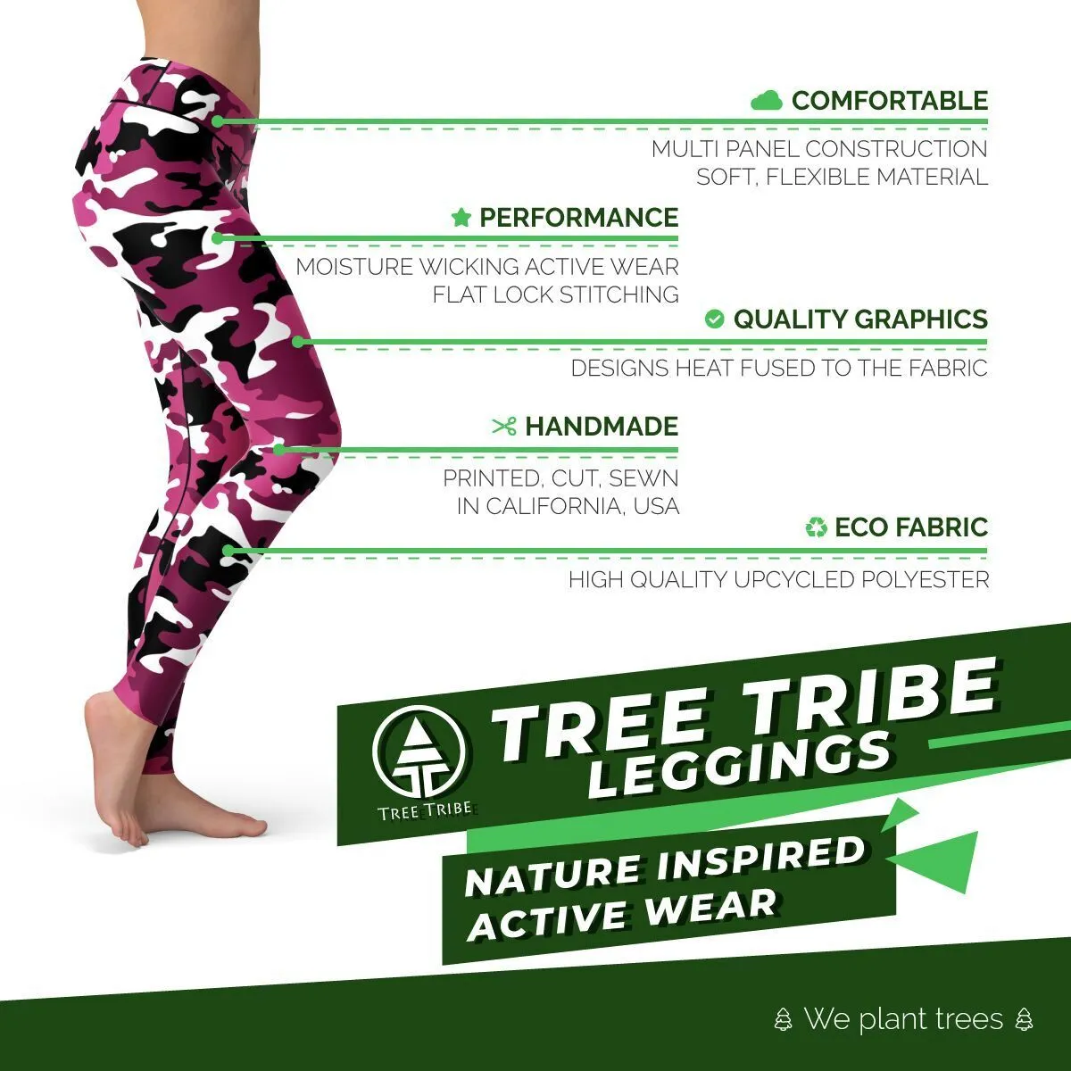 Pink Camo Leggings