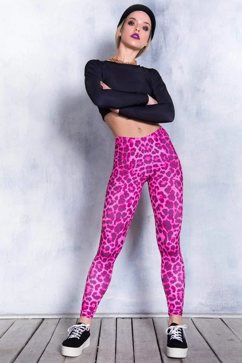 Pink Leopard Leggings