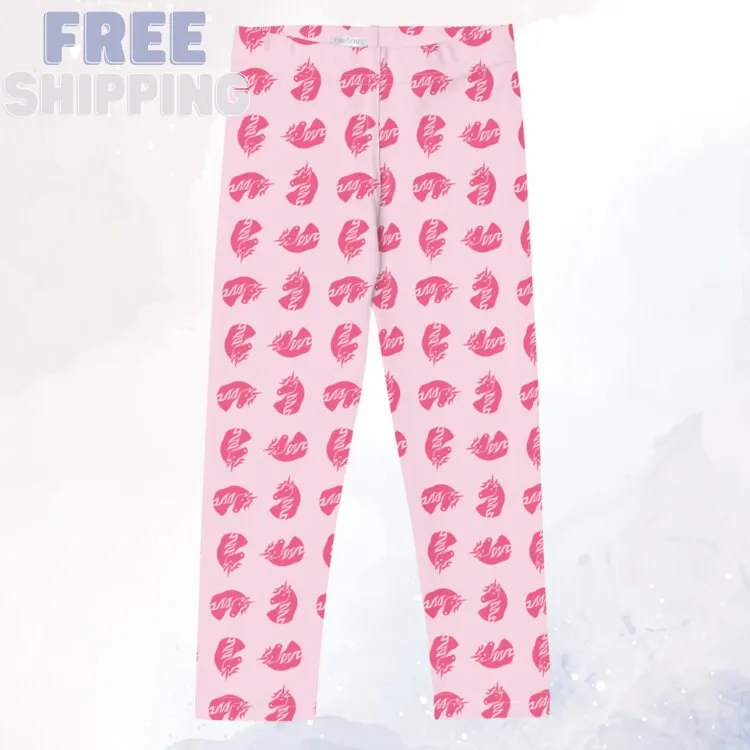 Pink Unicorn Comfy Kids Leggings