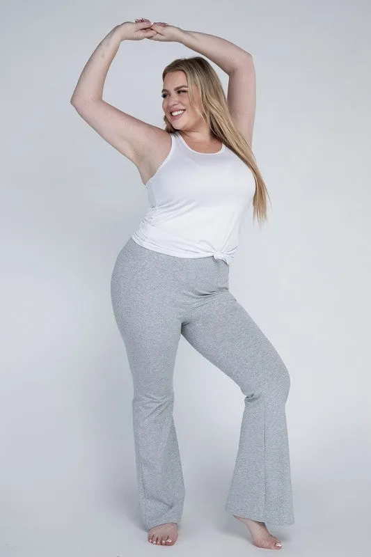 Plus Everyday Cotton Flare Leggings