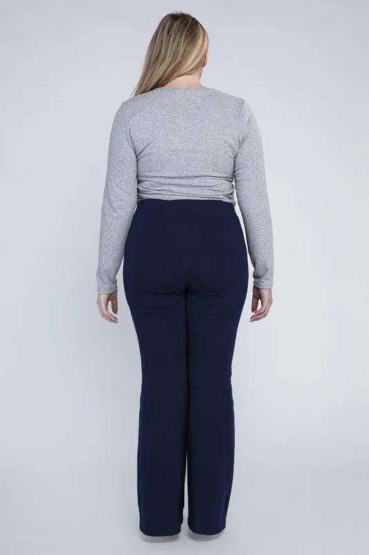 Plus Everyday Cotton Flare Leggings