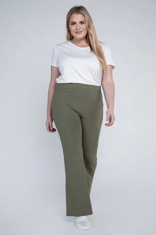 Plus Everyday Cotton Flare Leggings