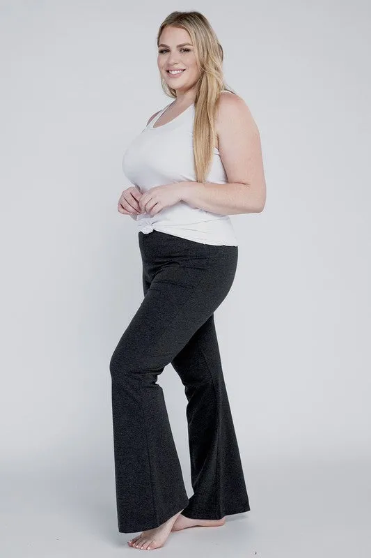 Plus Everyday Cotton Flare Leggings