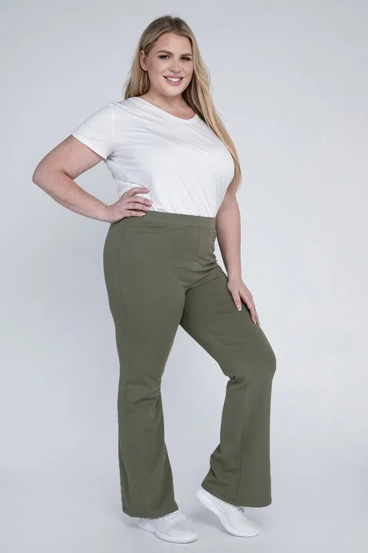 Plus Everyday Cotton Flare Leggings