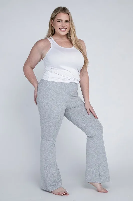 Plus Everyday Cotton Flare Leggings