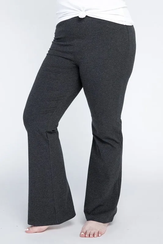 Plus Everyday Cotton Flare Leggings