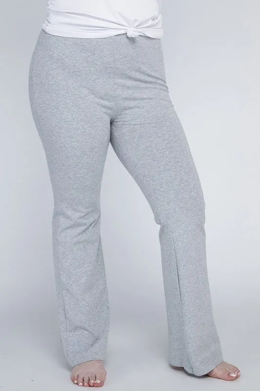 Plus Everyday Cotton Flare Leggings