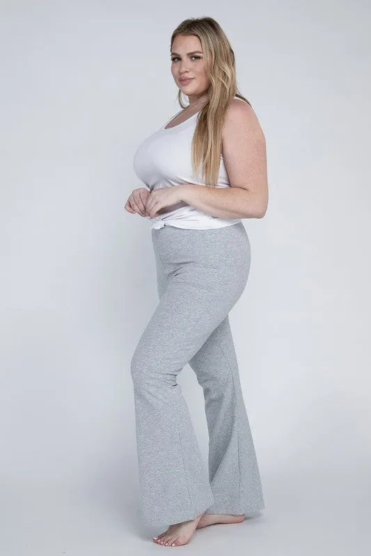 Plus Everyday Cotton Flare Leggings