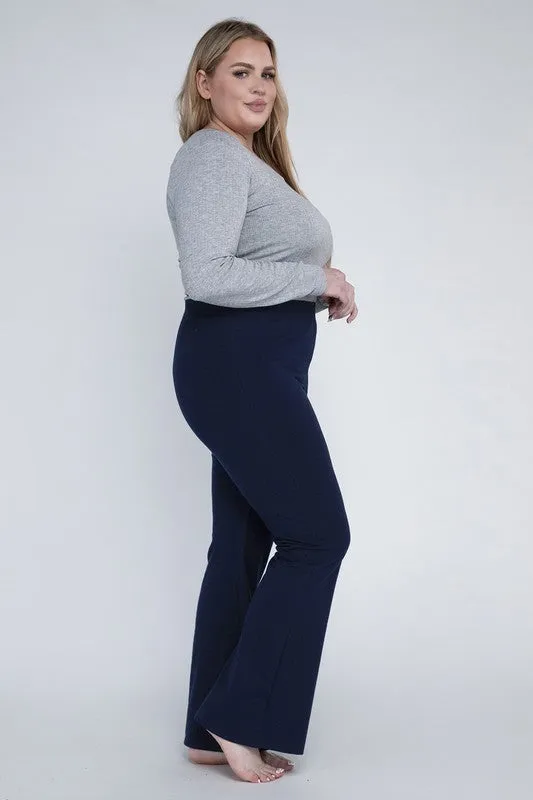 Plus Everyday Cotton Flare Leggings