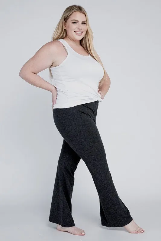 Plus Everyday Cotton Flare Leggings