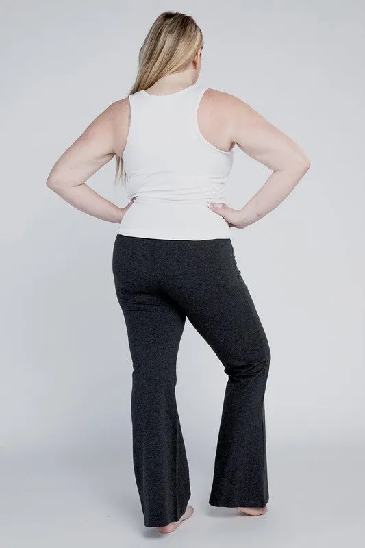 Plus Everyday Cotton Flare Leggings