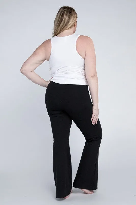 Plus Everyday Cotton Flare Leggings