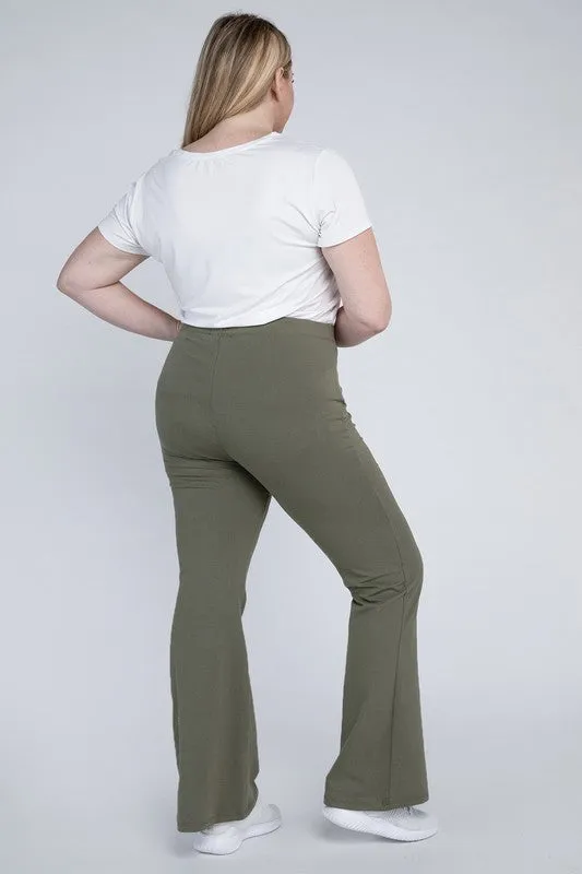 Plus Everyday Cotton Flare Leggings