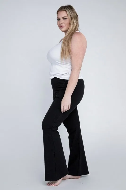 Plus Everyday Cotton Flare Leggings