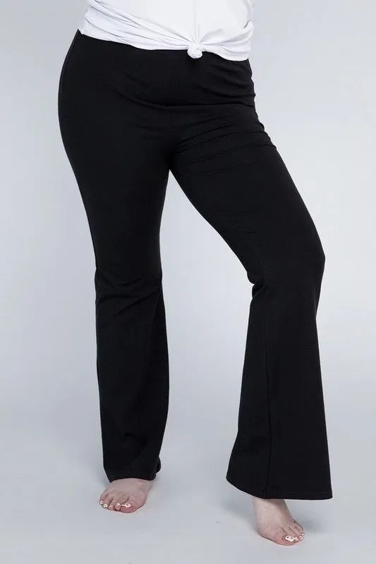 Plus Everyday Cotton Flare Leggings