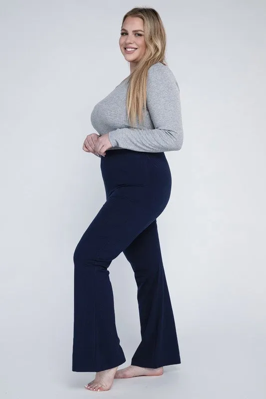Plus Everyday Cotton Flare Leggings