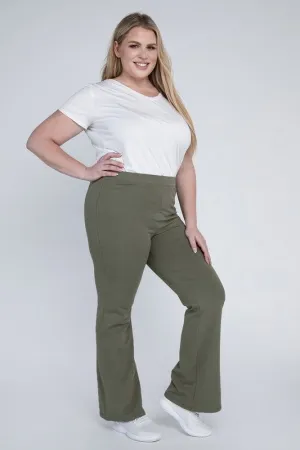 Plus Everyday Cotton Flare Leggings