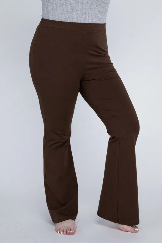 Plus Everyday Cotton Flare Leggings